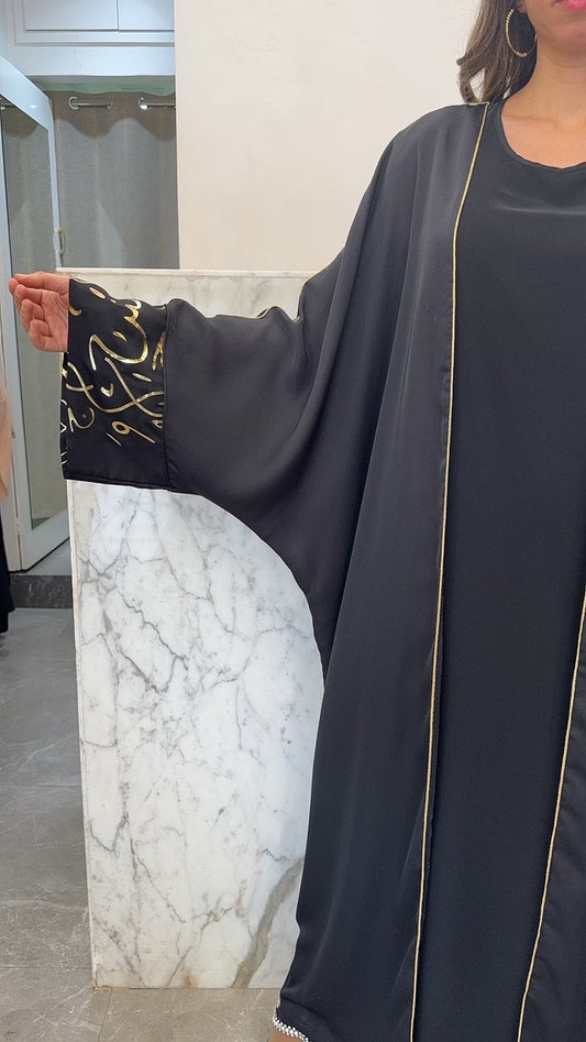 kimono écriture doré