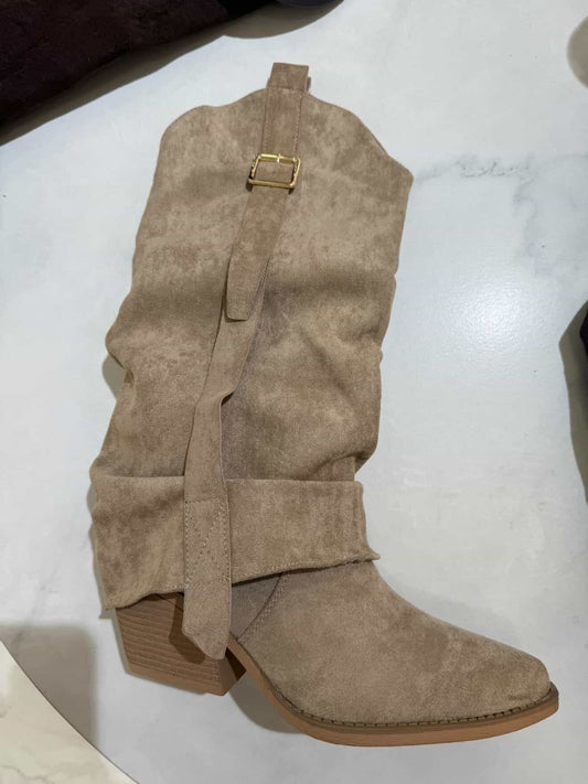 bottes Santiag suéding