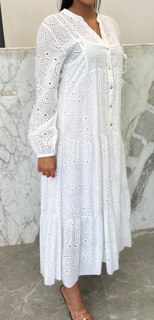 robe+sous robe blanc