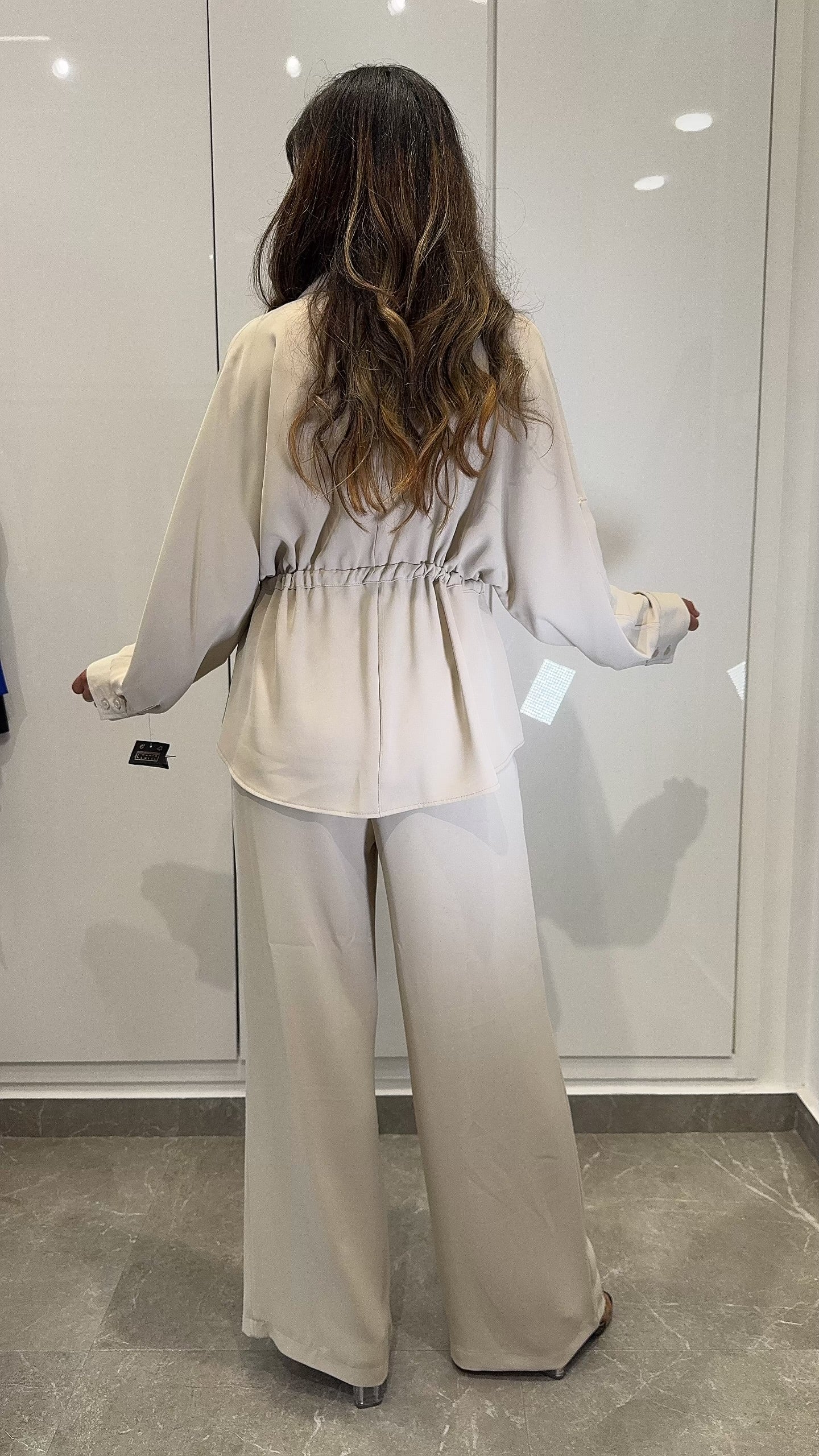 Ensemble fluide cordon kaki