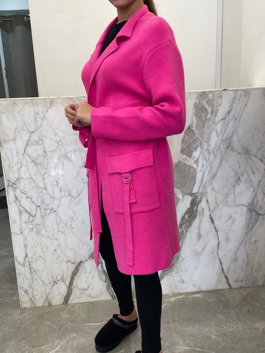 Manteau long habillé laine et cachemire