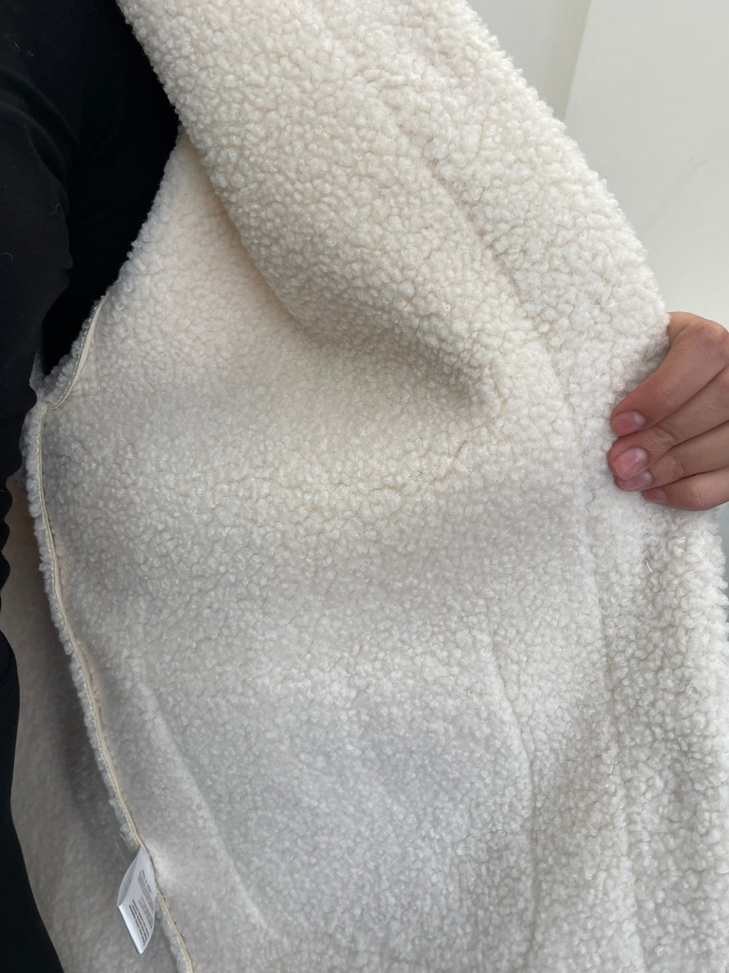 Veste suédine fourrée