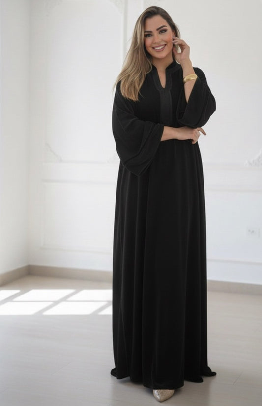 Gandoura col officier velours