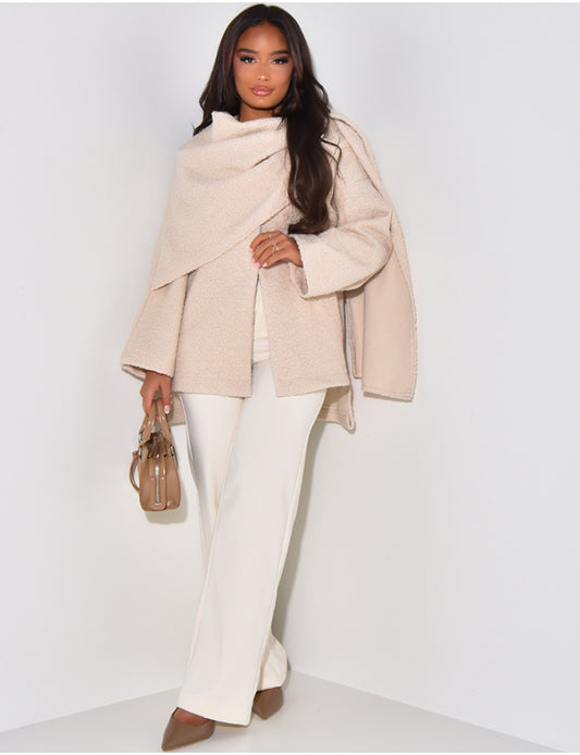 Cape veste moumoute courte