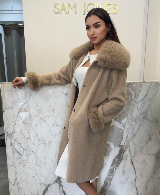 Manteau amel fourrure