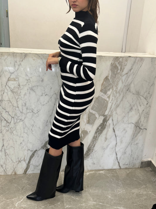 Ensemble jupe rayures