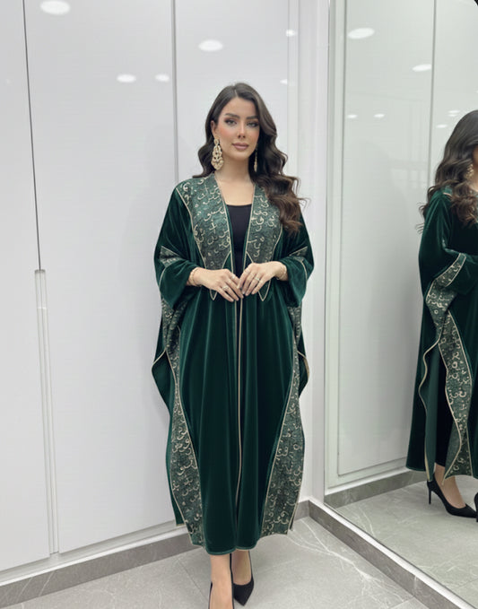 kimono velours brocard mousseline