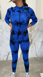 combinaison sport bleu