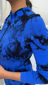 combinaison sport bleu