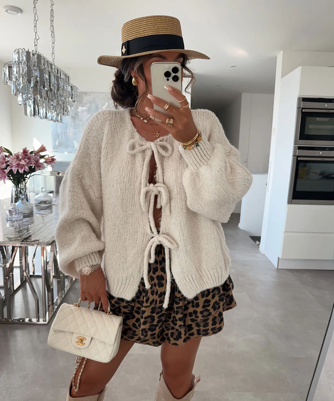 cardigan stylée marron