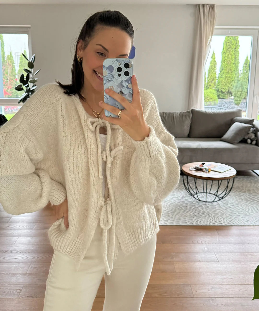 cardigan stylée marron