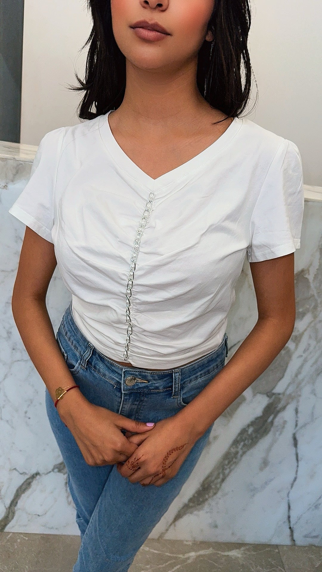 t-shirt chaine vertical