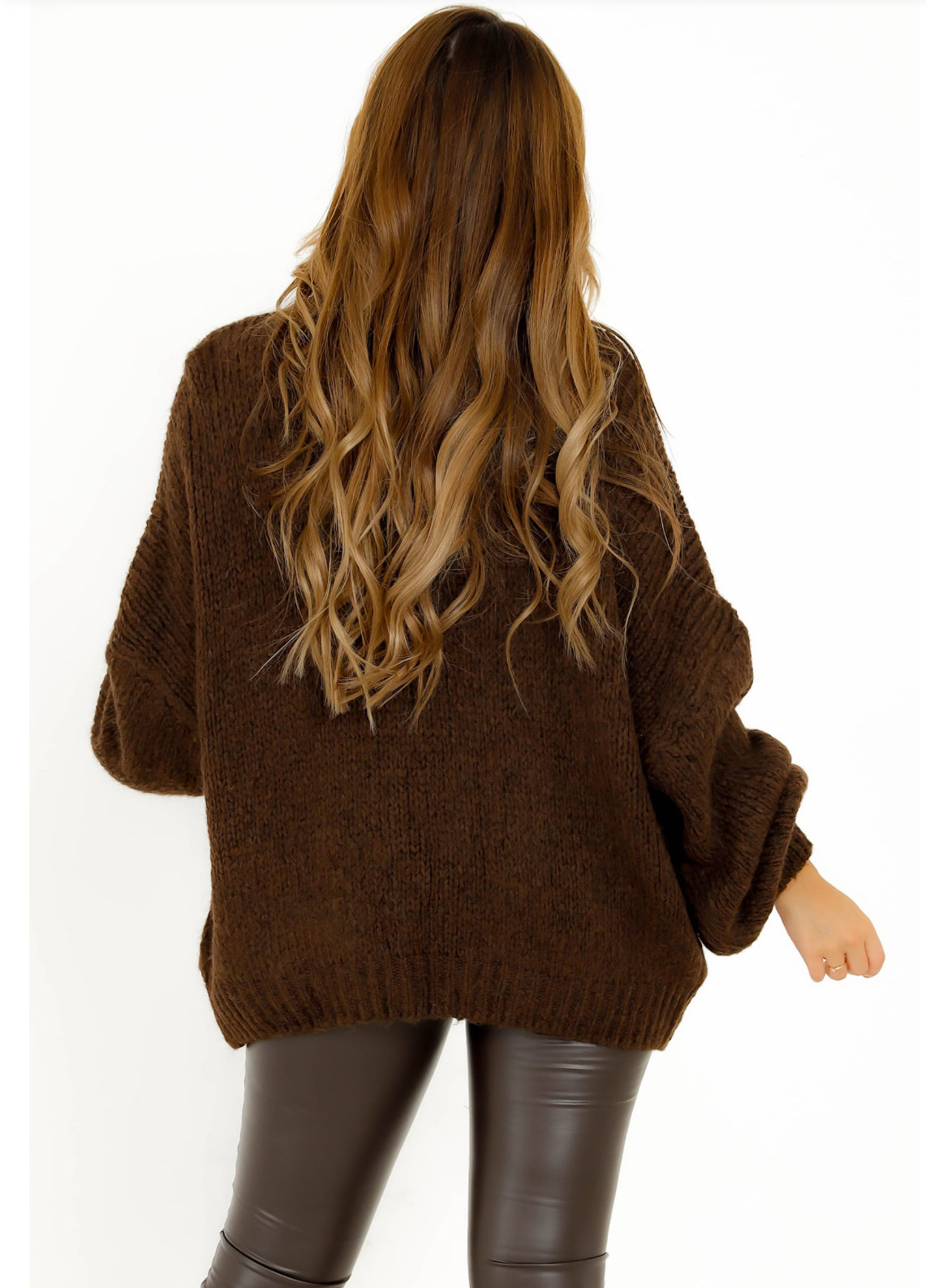 cardigan stylée marron