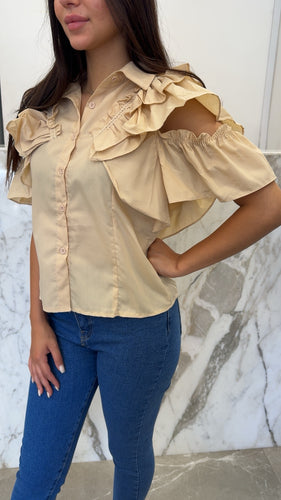 Chemise froufrou beij