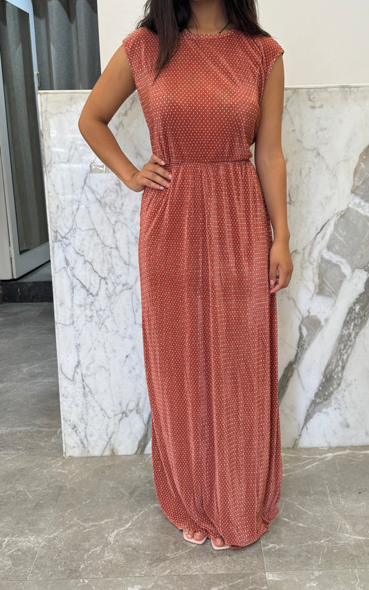 robe longue son manche bouton blanc