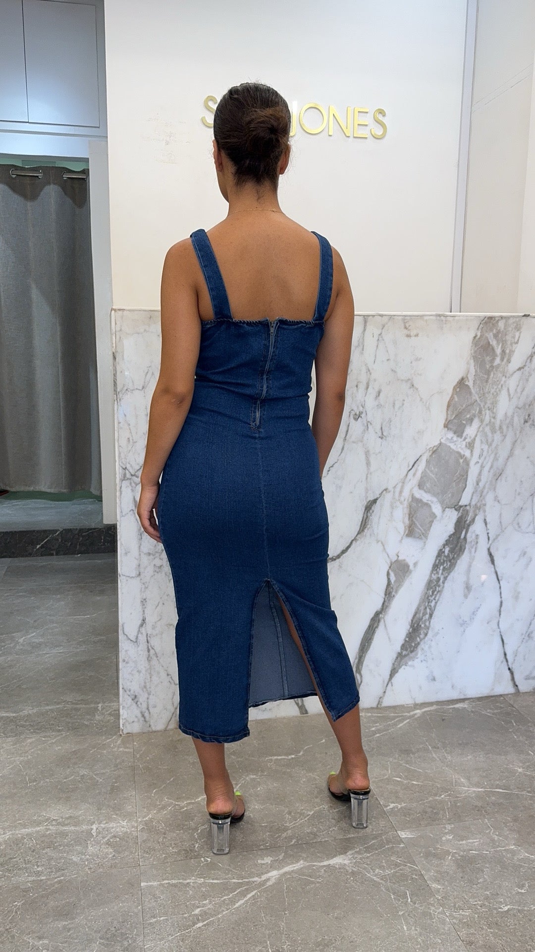 robe jean bleu clair