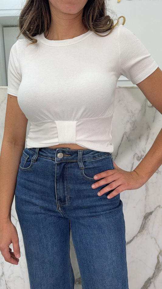 Haut papillon blanc