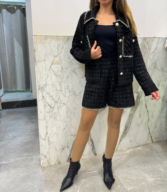 ensemble short chic en maille
