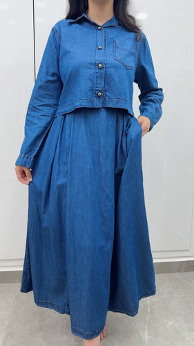 ensemble jupe jean