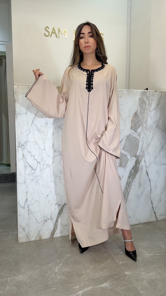 Djellaba noir beij