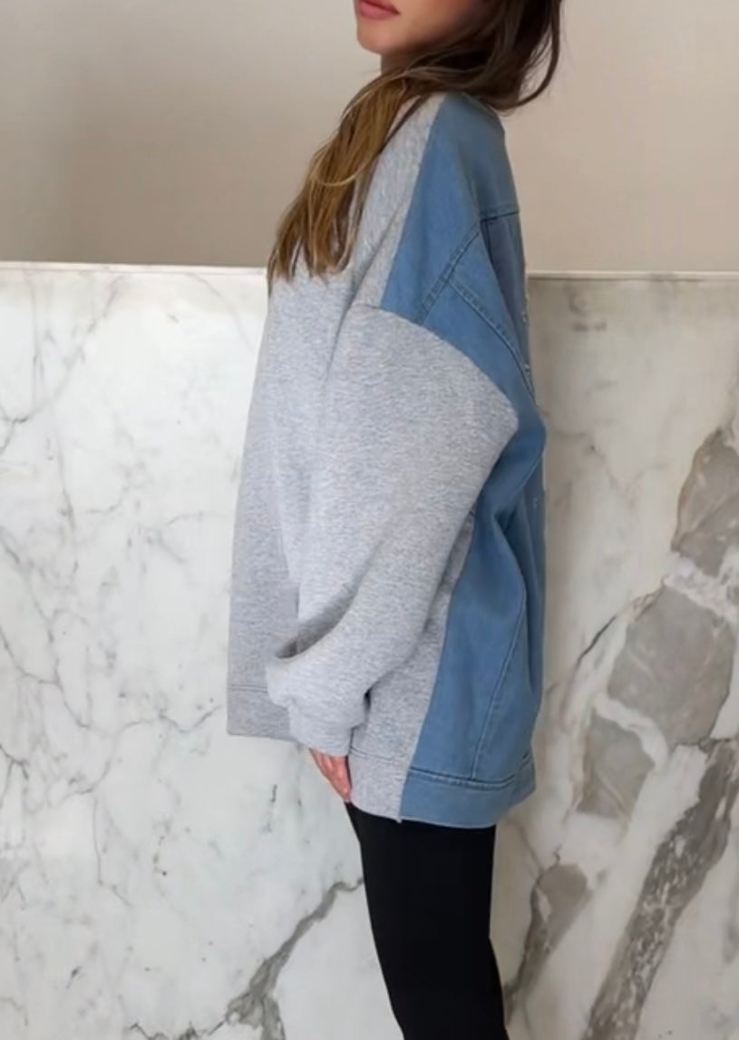 Sweat jean dechiré dos