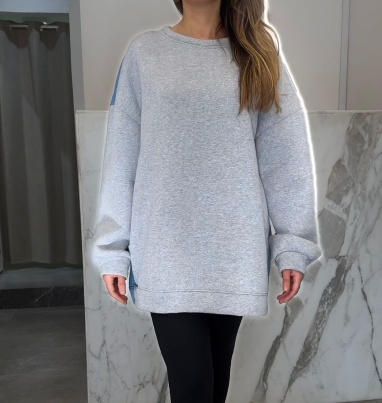 Sweat jean dechiré dos