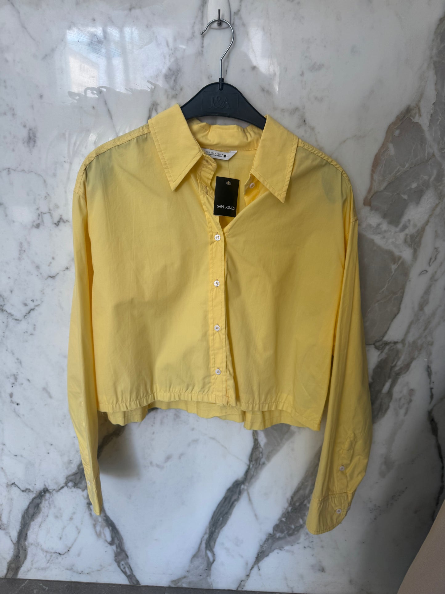 chemise jaune court
