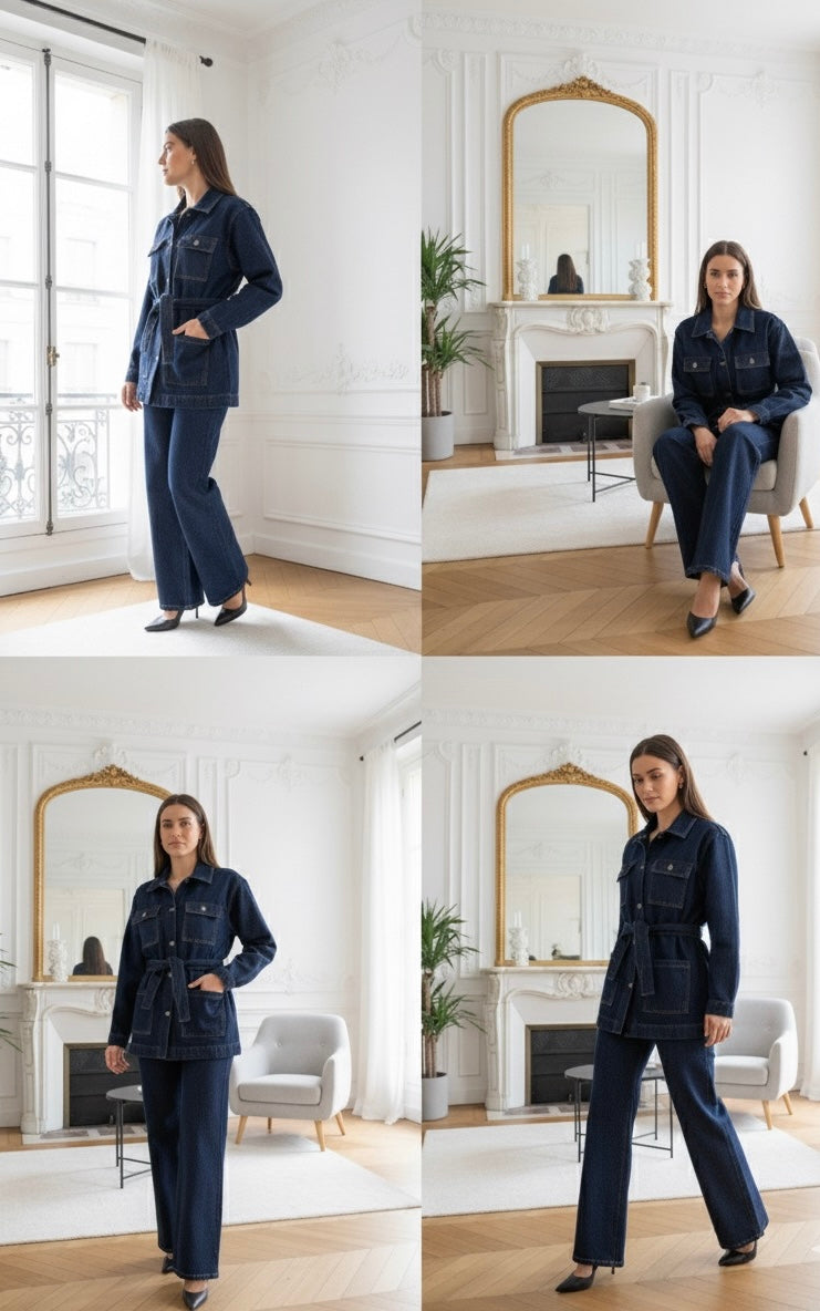 Ensemble jean +ceinture