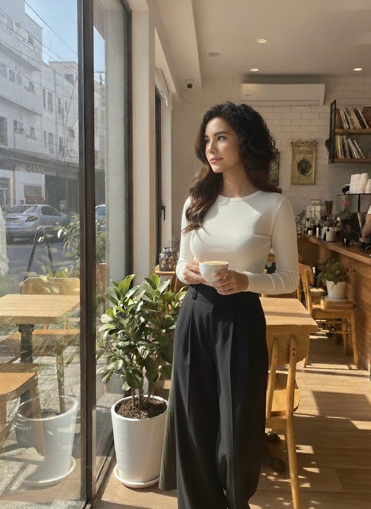 Pantalon large épais