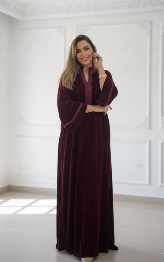 Gandoura col officier velours