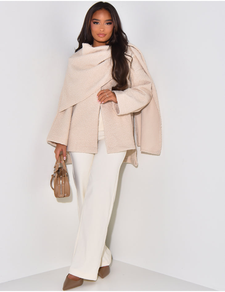 Cape veste moumoute courte