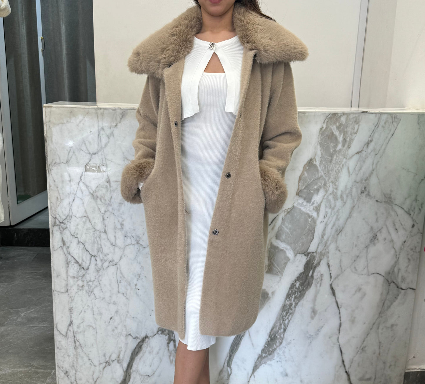 Manteau amel fourrure