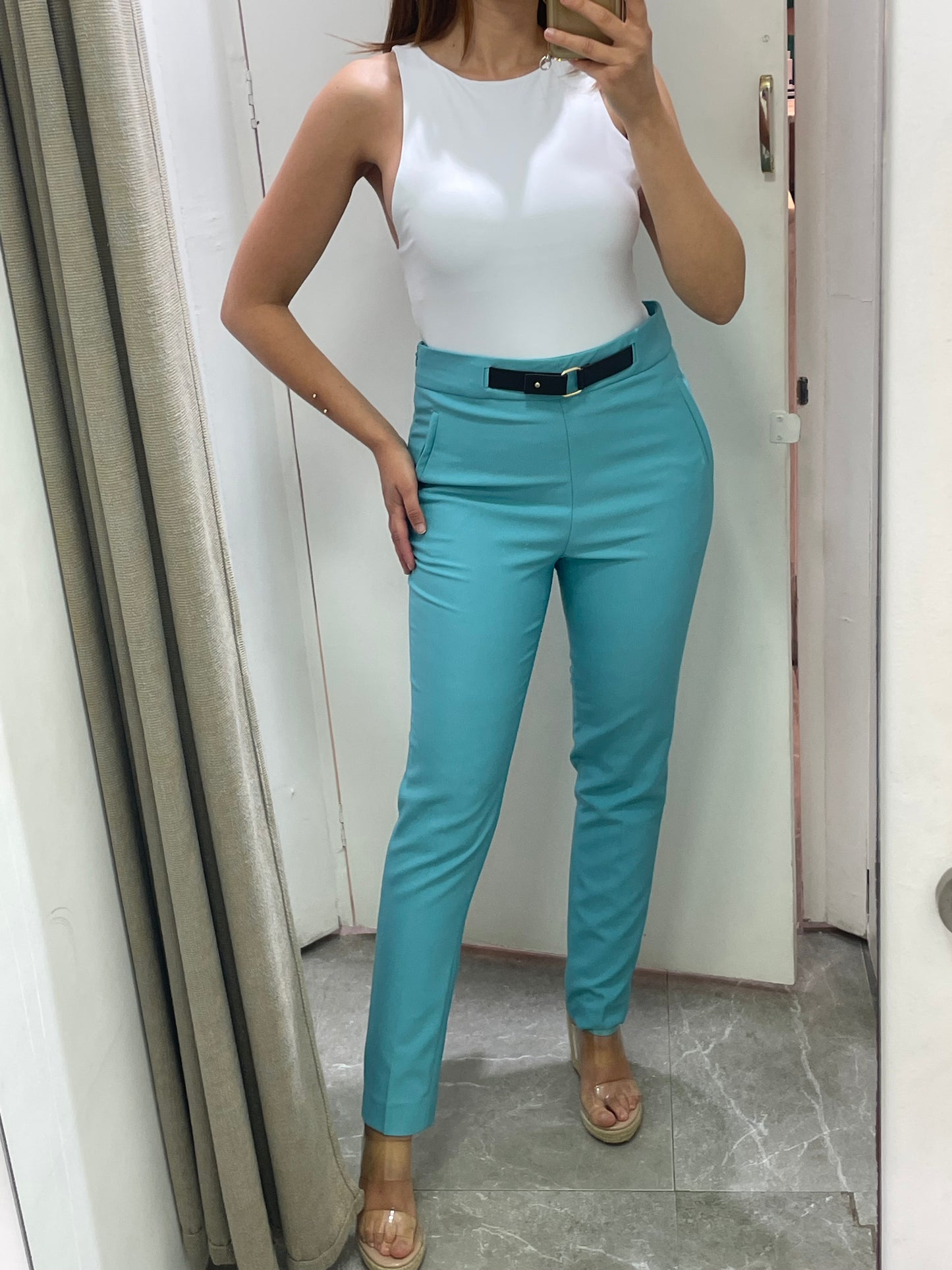 pantalon épais classic ceinture