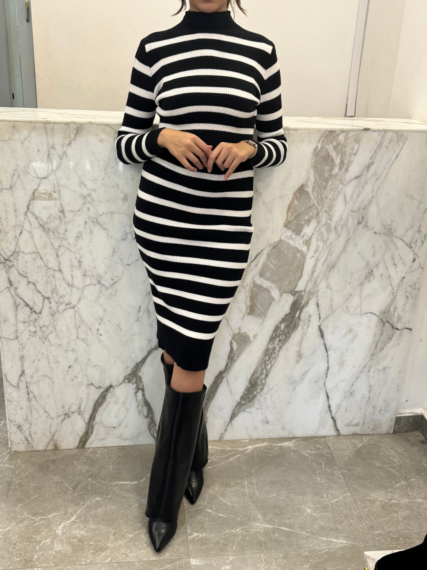 Ensemble jupe rayures