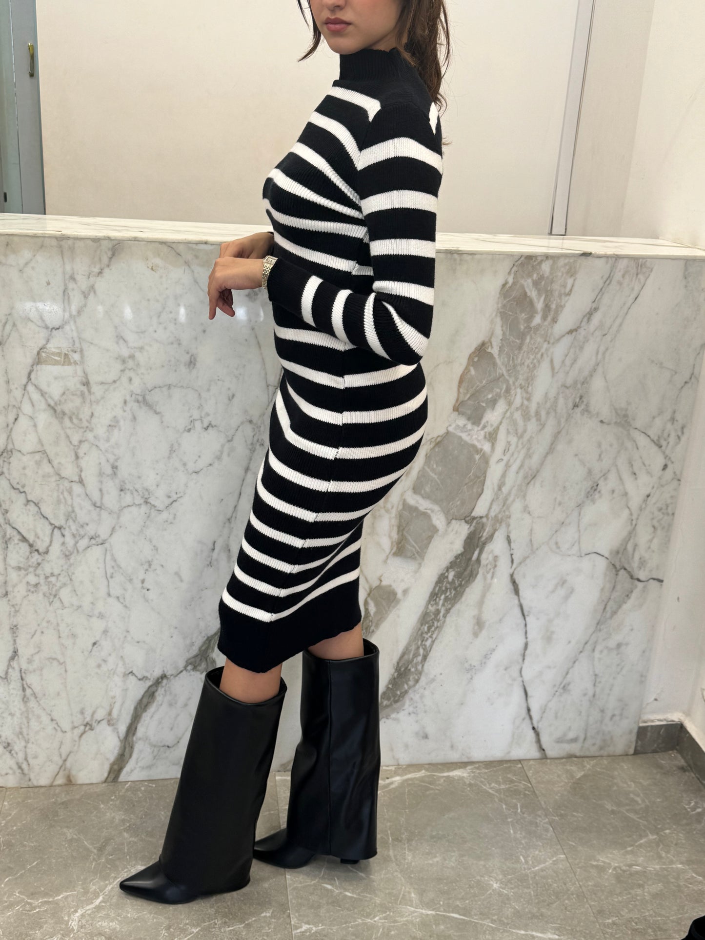 Ensemble jupe rayures