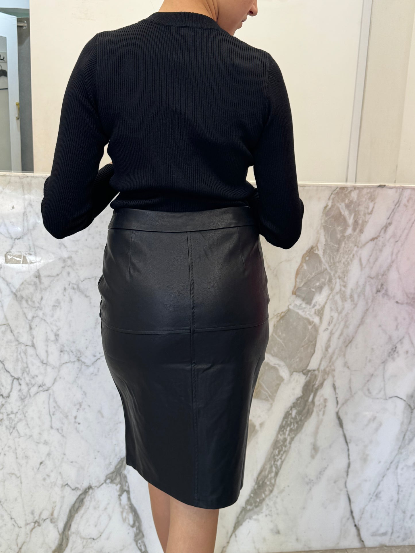 jupe simi droite bouton